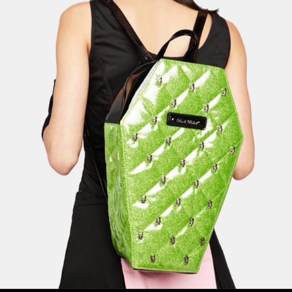 Sold Out Rock Rebel Studded Frankenstein Quilted Coffin  Backpack